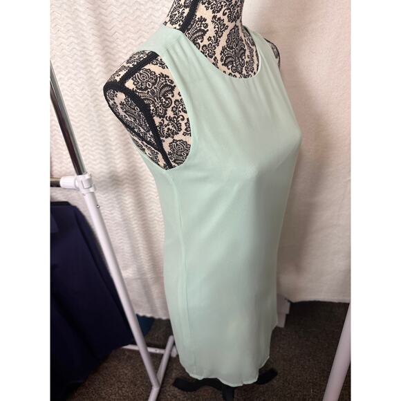 BN #15 NWT Naked Zebra Sleeveless Mint Green Shift Dress Size S - Picture 2 of 6
